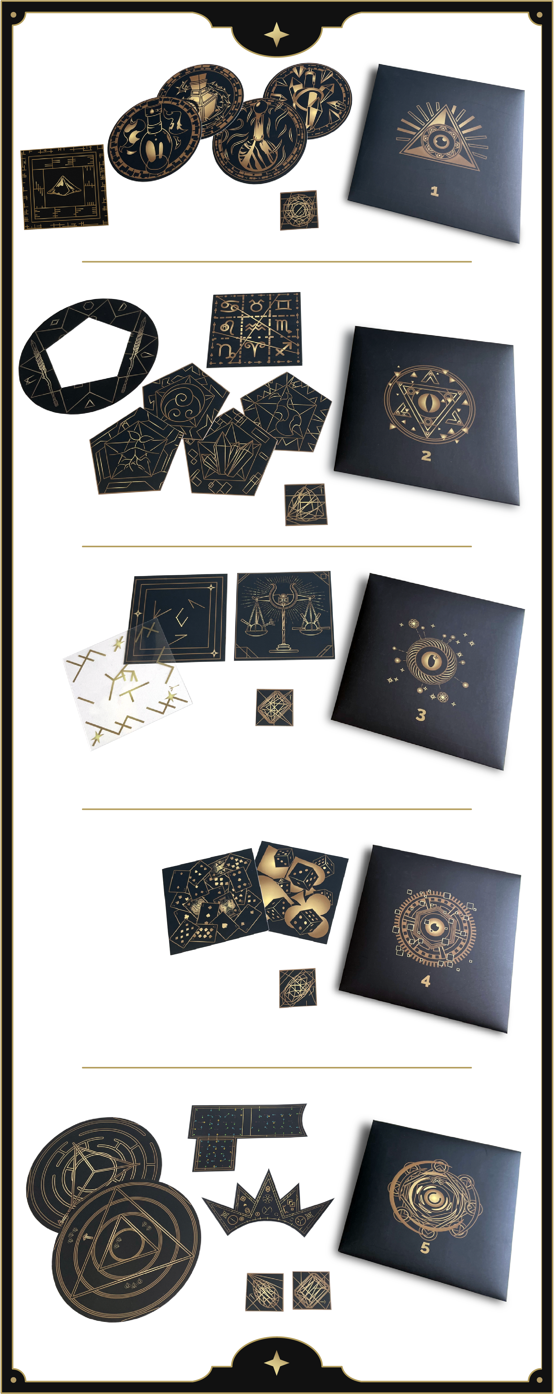 Magicians Curse – Game Material Envelopes